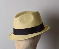 Paperstraw Trilby (HA337) -Urban Mode Shop HA337PaperstrawTrilby StrawAngleedited