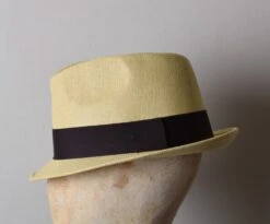 Paperstraw Trilby (HA337) -Urban Mode Shop HA337PaperstrawTrilby StrawSideedited