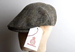 Harris Tweed Traditional Flat Cap (HA151) 9 Harris Tweed Traditional Flat Cap (HA151) -Urban Mode Shop Harris Tweed Traditional Flat Cap HA151 Brown Herringbone 5