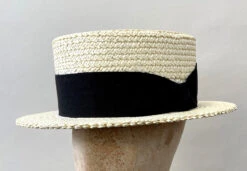 Traditional Straw Boater Hat (HA112) -Urban Mode Shop Hat3 Edit