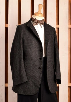 Grey/Black Basketweave Late Victorian Coat (JA1880-500)