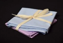 Plain Cotton Pocket Handkerchiefs (HA123) -Urban Mode Shop Lightblueandlilac