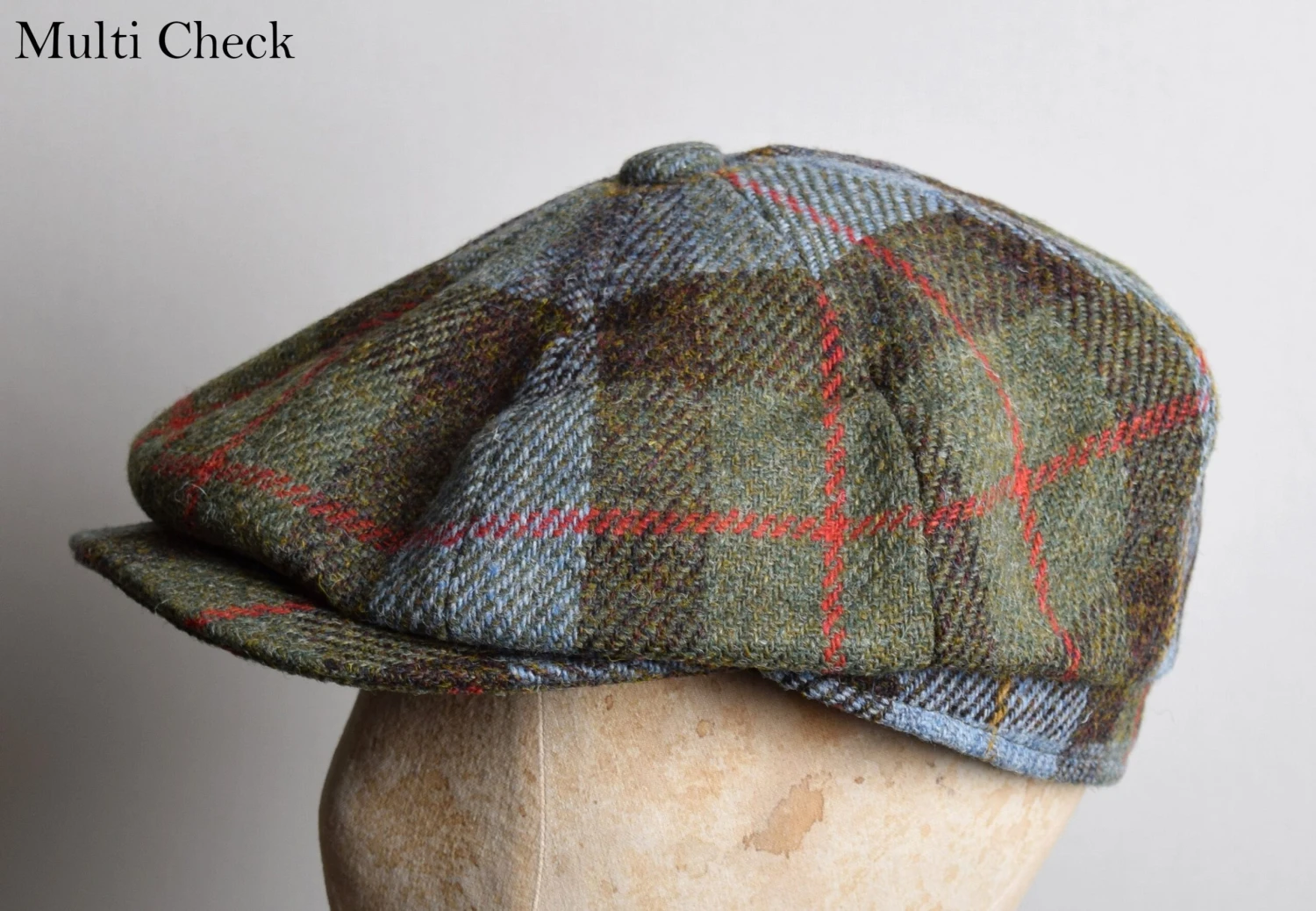 Harris Tweed Traditional Eight Piece Cap (HA154) 2 Harris Tweed Traditional Eight Piece Cap (HA154) - Image 2