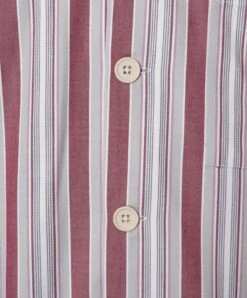 Traditional Darcy Clothing Branded Cotton Stripe Pyjamas (NW480) -Urban Mode Shop Pink 3