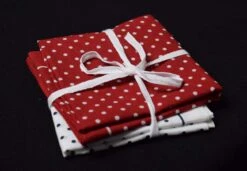 Pair Of Polka Dot Or Plain Handkerchiefs (HA120) -Urban Mode Shop RedandwhitePOLKADOT