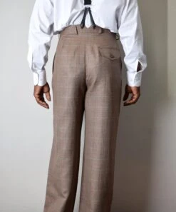 Pleated Front Trousers (TR1920) -Urban Mode Shop TR1920 Check 2