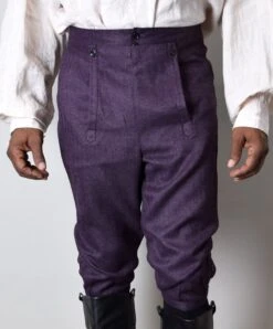 C18th Informal Breeches (TR211) -Urban Mode Shop TR211 Purple1