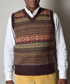 Turin Wool Fair Isle Slipover (KN131)