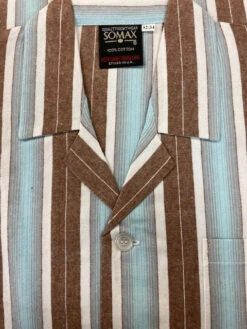 Children's Traditional Stripe Pyjamas (NW4201) -Urban Mode Shop Turquoise Brown