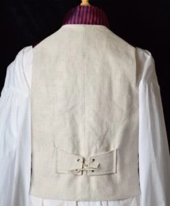 Limited Edition Regency Stripe Waistcoat (WC1820U) -Urban Mode Shop WC1830 Back