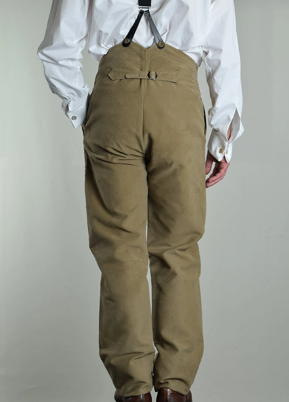 Cotton Moleskin Fishtail Back Trousers. 7 Colourways (TR700) 2 Cotton Moleskin Fishtail Back Trousers. 7 Colourways (TR700) - Image 2