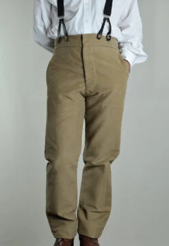 Cotton Moleskin Fishtail Back Trousers. 7 Colourways (TR700)