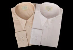 Plain Coloured Spearpoint Collar Shirt | Early C20th (SH190P) - Single Cuff 10 Plain Coloured Spearpoint Collar Shirt | Early C20th (SH190P) - Single Cuff -Urban Mode Shop WhiteandDarkIvory