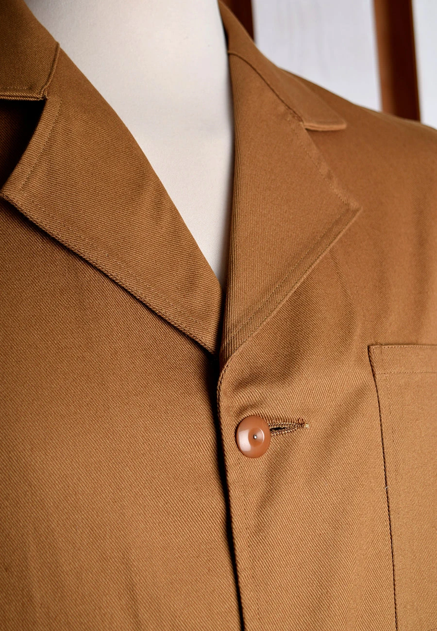 Brown Shop Coat (JA116) 4 Brown Shop Coat (JA116) - Image 4