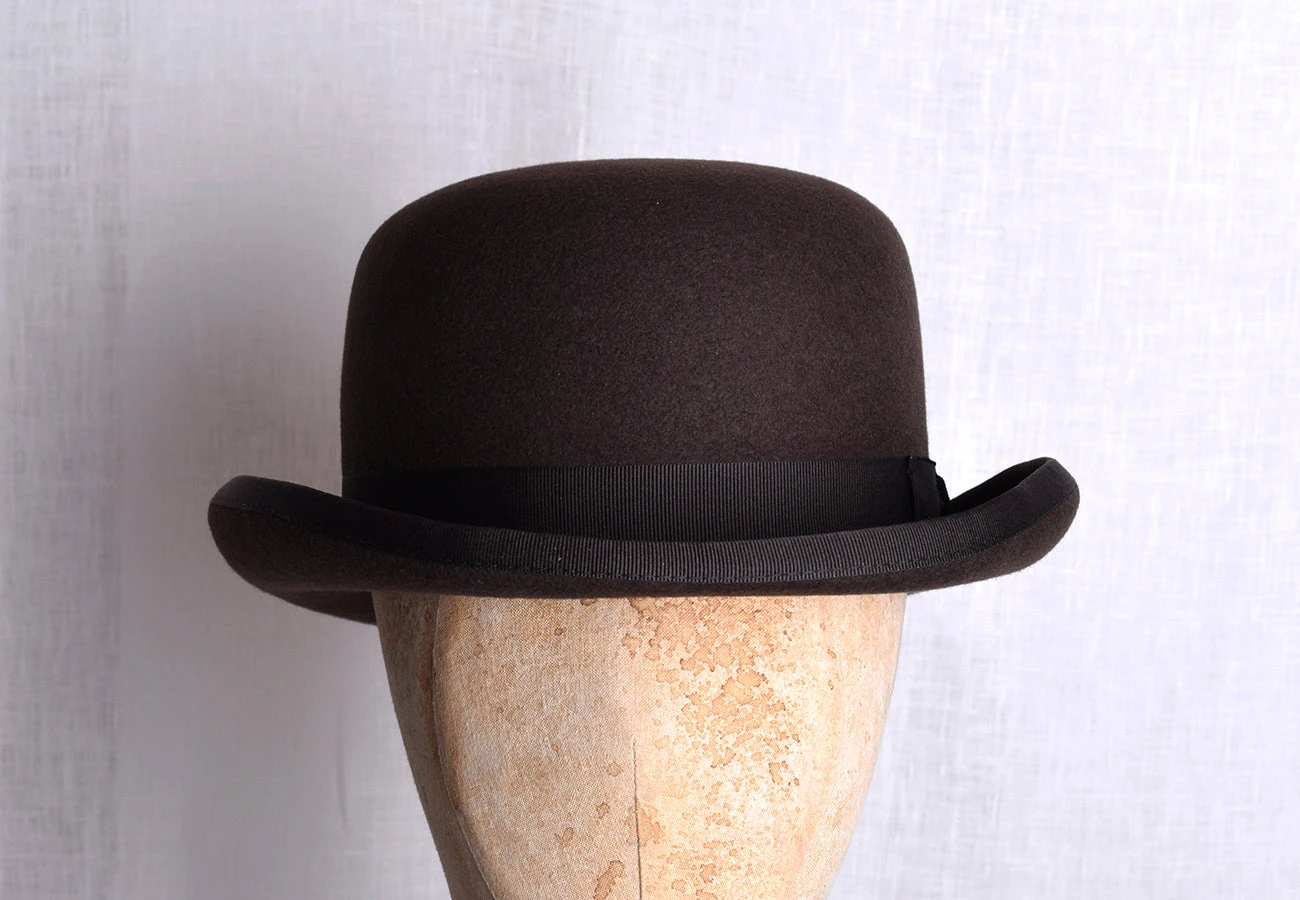 Dark Brown Bowler Hat (HA119) 2 Dark Brown Bowler Hat (HA119) - Image 2