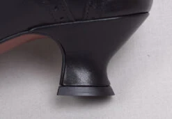 Victorian Lace Up Leather Boots (SP1910) -Urban Mode Shop black2