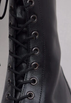 Victorian Lace Up Leather Boots (SP1910) -Urban Mode Shop black4