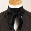Black C19th Silk Bow Tie (CR560)