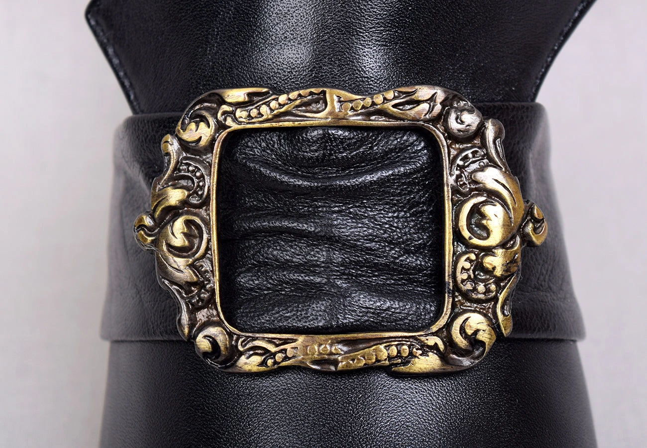 Ladies Leather Victorian Shoes Black (SP1900) 11 Ladies Leather Victorian Shoes Black (SP1900) - Image 11