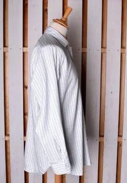 Collar Attached Blue/Black Striped Workshirt (SH220CAB) -Urban Mode Shop catt2 ed497649 8cdd 4690 84c6 b4a7d4152e41