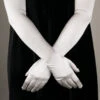 Full Length Satin Evening Gloves (GL652)