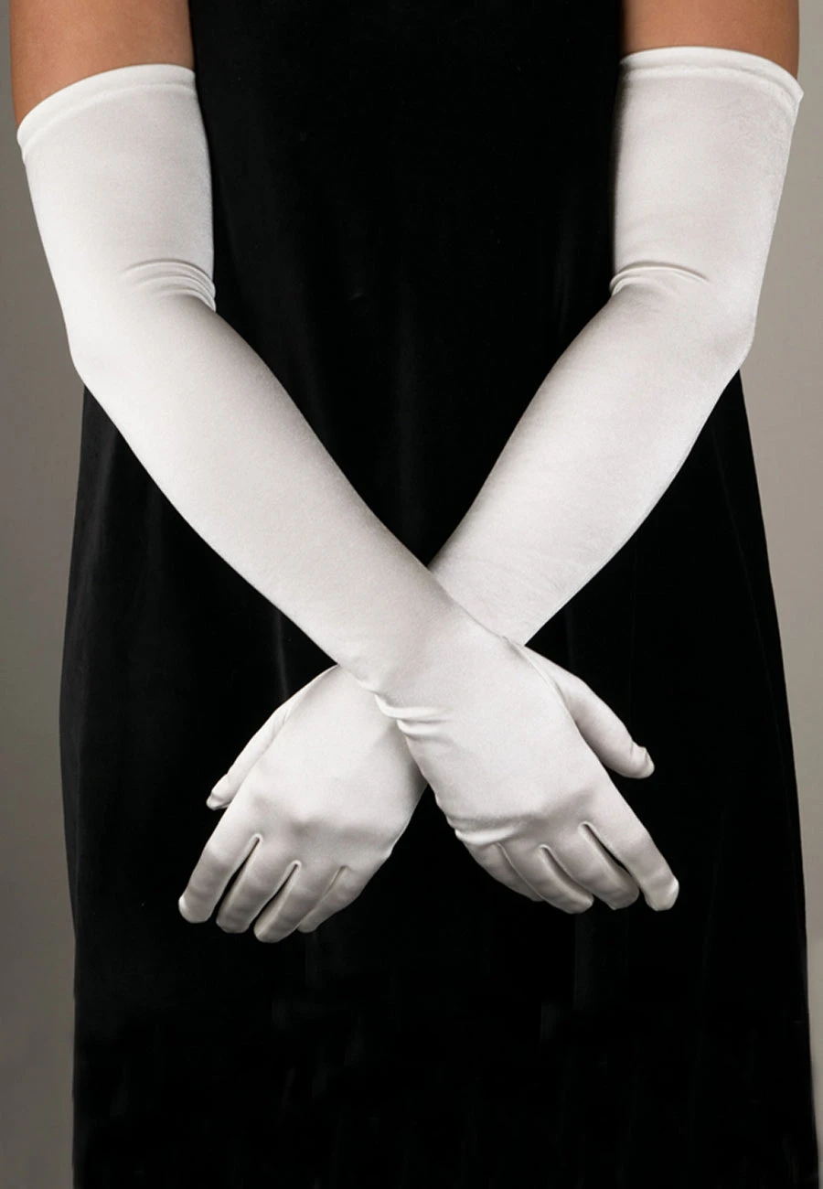 Full Length Satin Evening Gloves (GL652) 1 Full Length Satin Evening Gloves (GL652)