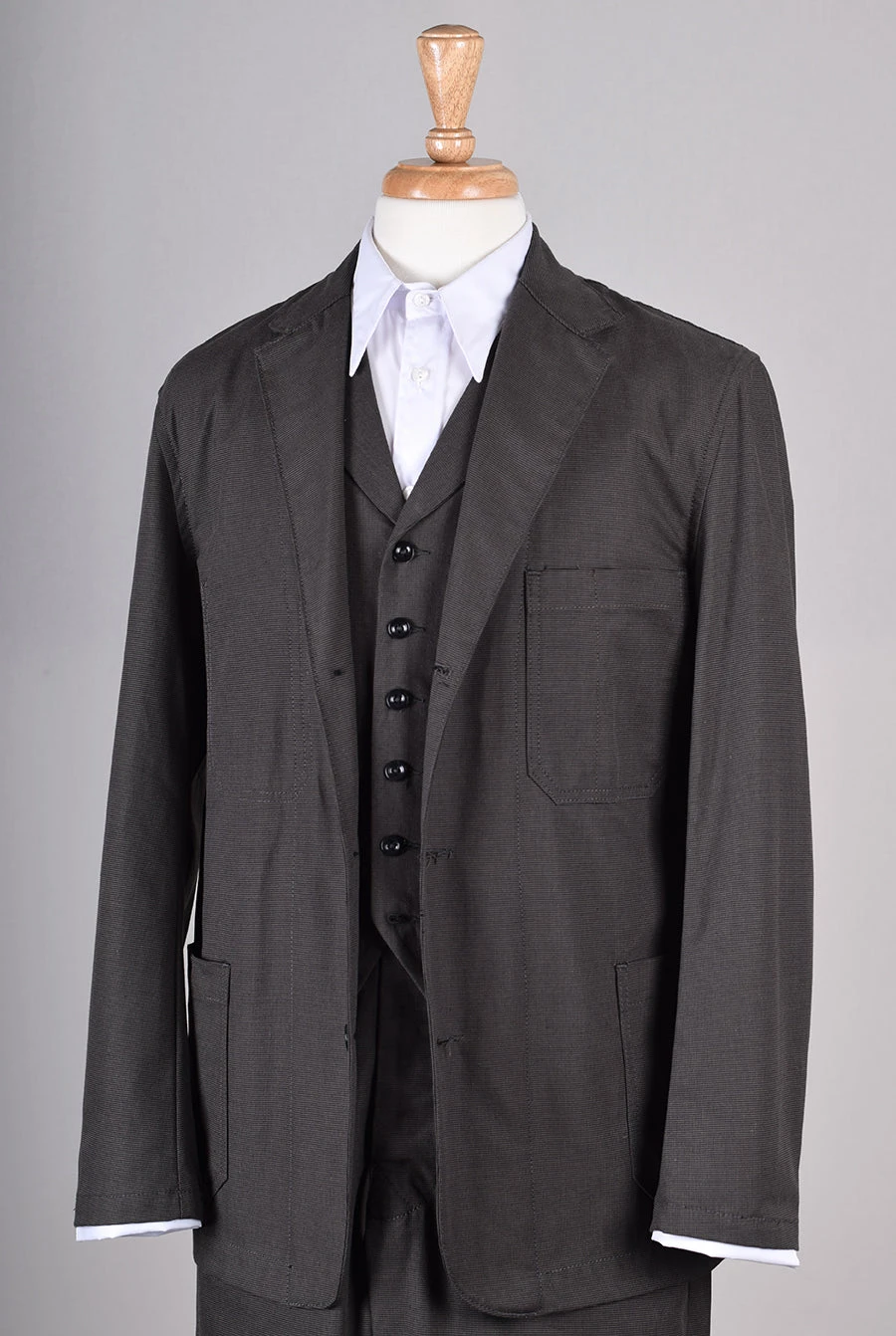 Charcoal Check Cotton Jacket (JA310) 1 Charcoal Check Cotton Jacket (JA310)