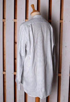 Neckband Or Collarless Blue/Black Striped Workshirt (SH220NBB) -Urban Mode Shop cless3 f15598b3 de32 462a ba0b e02739b1f026