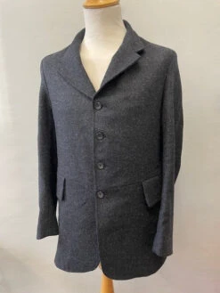 Black/Grey Fleck Late Victorian Coat (JA1880-165)