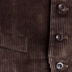 Cotton Corduroy Waistcoats - 7 Colourways (WC600) 15 Cotton Corduroy Waistcoats - 7 Colourways (WC600) -Urban Mode Shop darkbrowncord