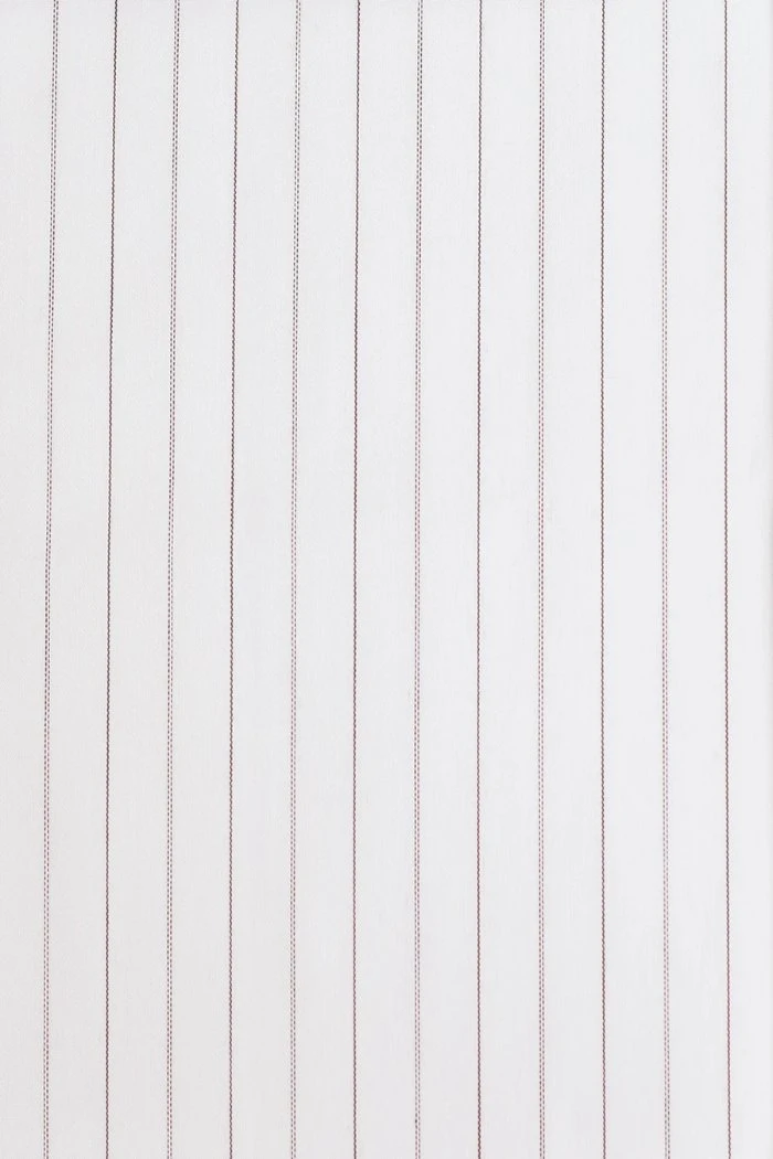 Replica Striped Fabric Neckband Tunic Shirt With Separate Collar (SH185) - Colour 64 - Narrow Ticking Stripe 2 Replica Striped Fabric Neckband Tunic Shirt With Separate Collar (SH185) - Colour 64 - Narrow Ticking Stripe - Image 2