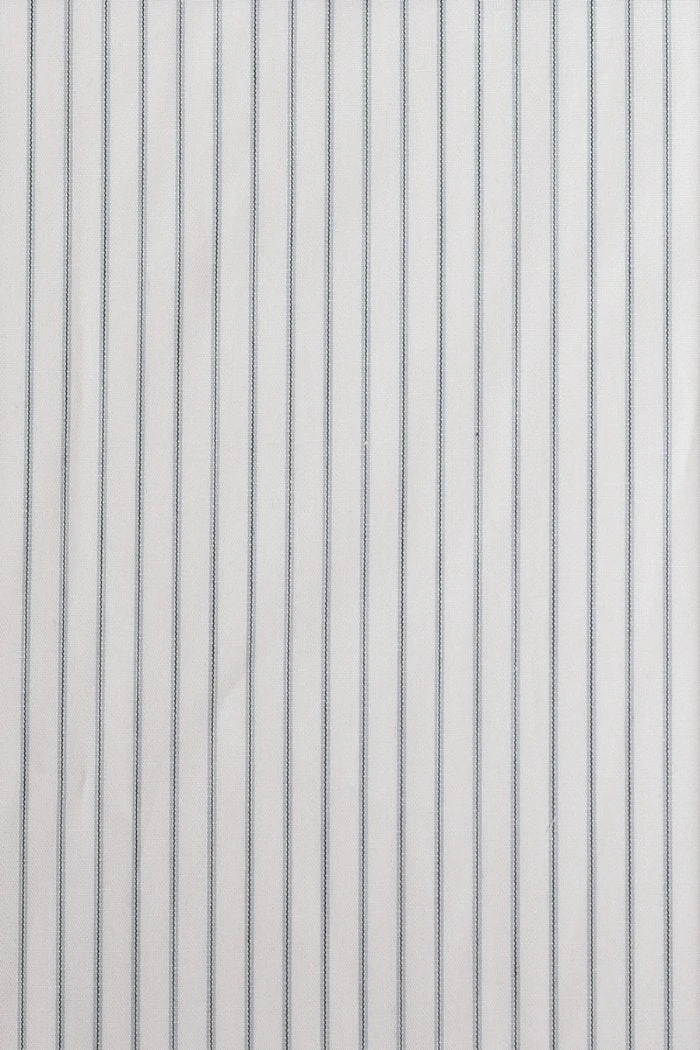 Replica Striped Fabric Neckband Tunic Shirt With Separate Collar (SH185) - Colour 74 - Blue/Grey Stripe 2 Replica Striped Fabric Neckband Tunic Shirt With Separate Collar (SH185) - Colour 74 - Blue/Grey Stripe - Image 2