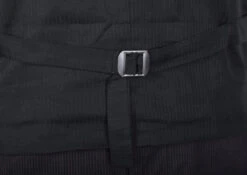 Black Pinstripe Cotton Waistcoat (WC330) 8 Black Pinstripe Cotton Waistcoat (WC330) -Urban Mode Shop edit for web 5