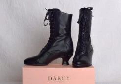 Victorian Side Zip Black Leather Boots (SP1910Z) -Urban Mode Shop editforweb1