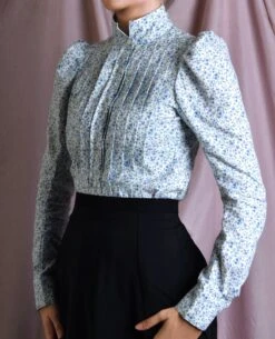 Liberty Print Fabric Ladies Victorian Blouse (BL002)