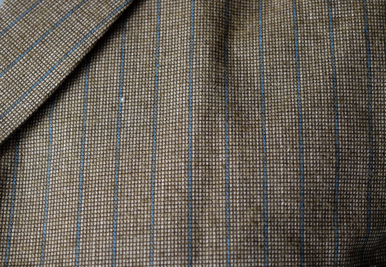 Olive/Blue Stripe Jacket (JA305) 5 Olive/Blue Stripe Jacket (JA305) - Image 5
