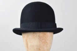 High Crown Derby Bowler Hat (HA113) -Urban Mode Shop ha113 black front