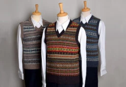 Shetland Wool Fair Isle Slipover (KN145)