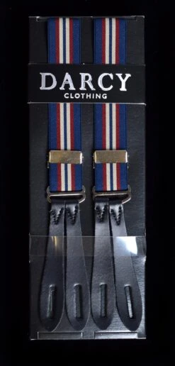 Leather End Narrow 1" Wide Button-on Braces (BR734) -Urban Mode Shop narrow 3