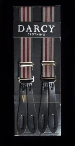 Leather End Narrow 1" Wide Button-on Braces (BR734) -Urban Mode Shop narrow 5