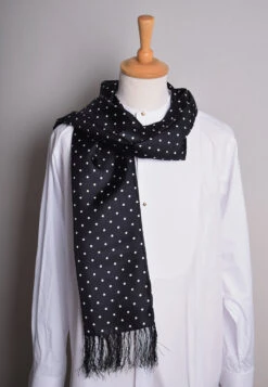 Spotted Silk Scarf (CR565) -Urban Mode Shop scarf3