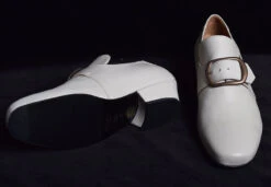 Men's C18th Buckle Shoes Stone (SPM1750W) -Urban Mode Shop sh12 4adf74a9 ab9e 4a9b 99f8 1eb4b8029084