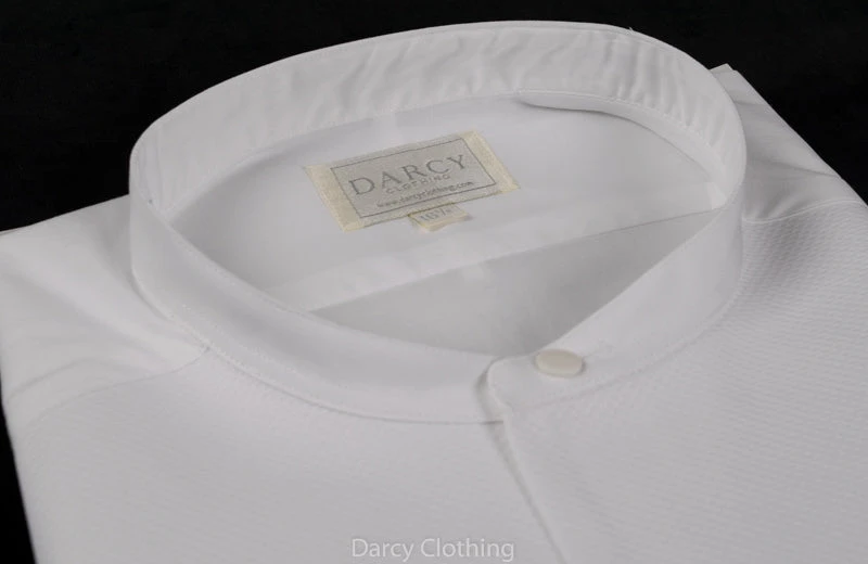 Marcella Front Collarless Evening Shirt (SH230) 3 Marcella Front Collarless Evening Shirt (SH230) - Image 3