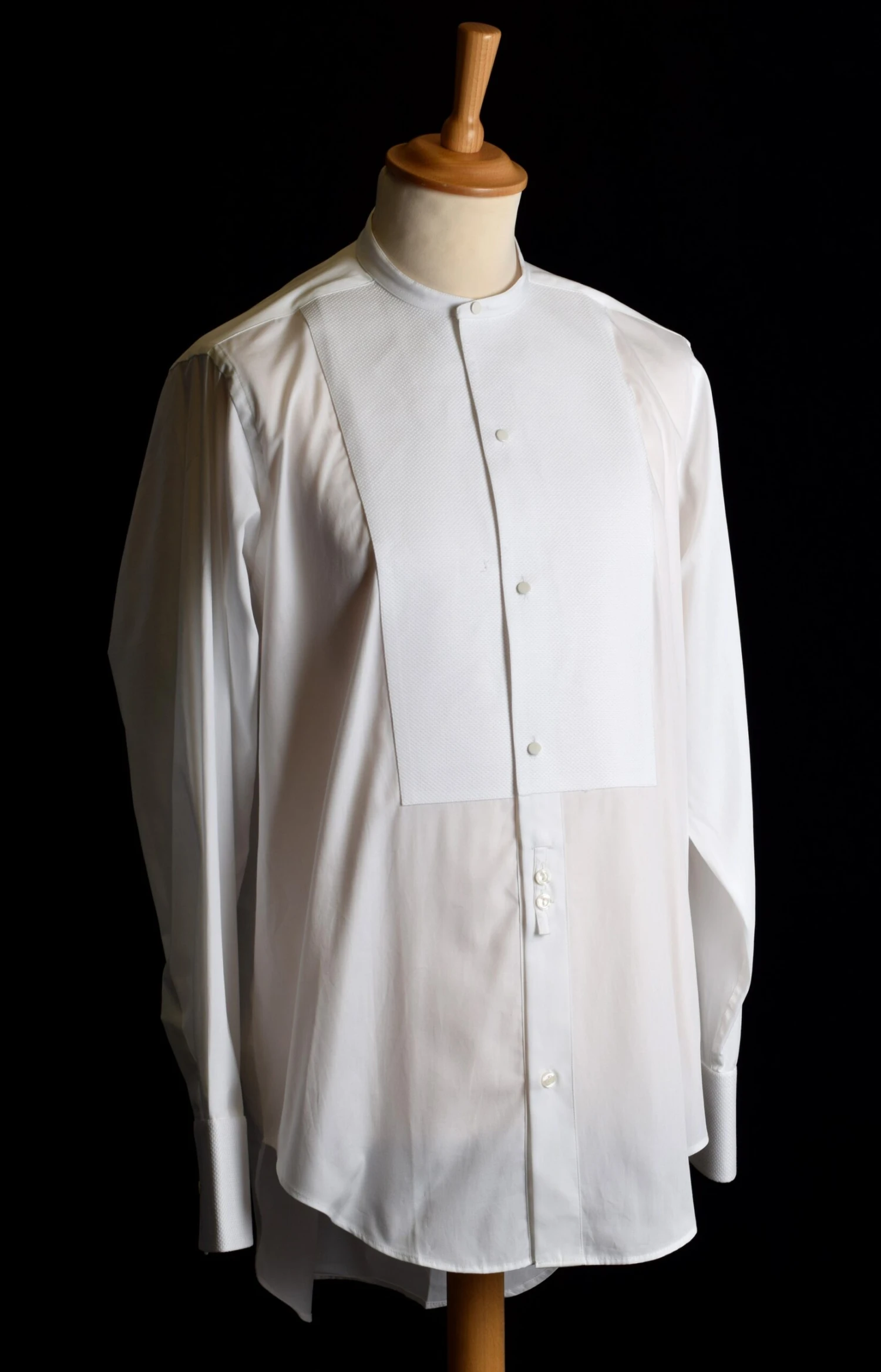 Marcella Front Collarless Evening Shirt (SH230) 1 Marcella Front Collarless Evening Shirt (SH230)