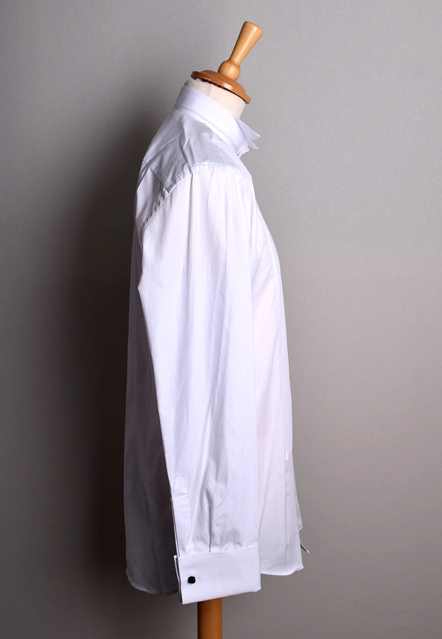 Pleated Front Evening Shirt - Wing Or Turndown Collar (SH254) 3 Pleated Front Evening Shirt - Wing Or Turndown Collar (SH254) - Image 3