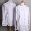 Pleated Front Evening Shirt - Wing Or Turndown Collar (SH254)