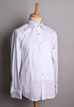 Pleated Front Evening Shirt - Wing Or Turndown Collar (SH254) 13 Pleated Front Evening Shirt - Wing Or Turndown Collar (SH254) -Urban Mode Shop sh2546