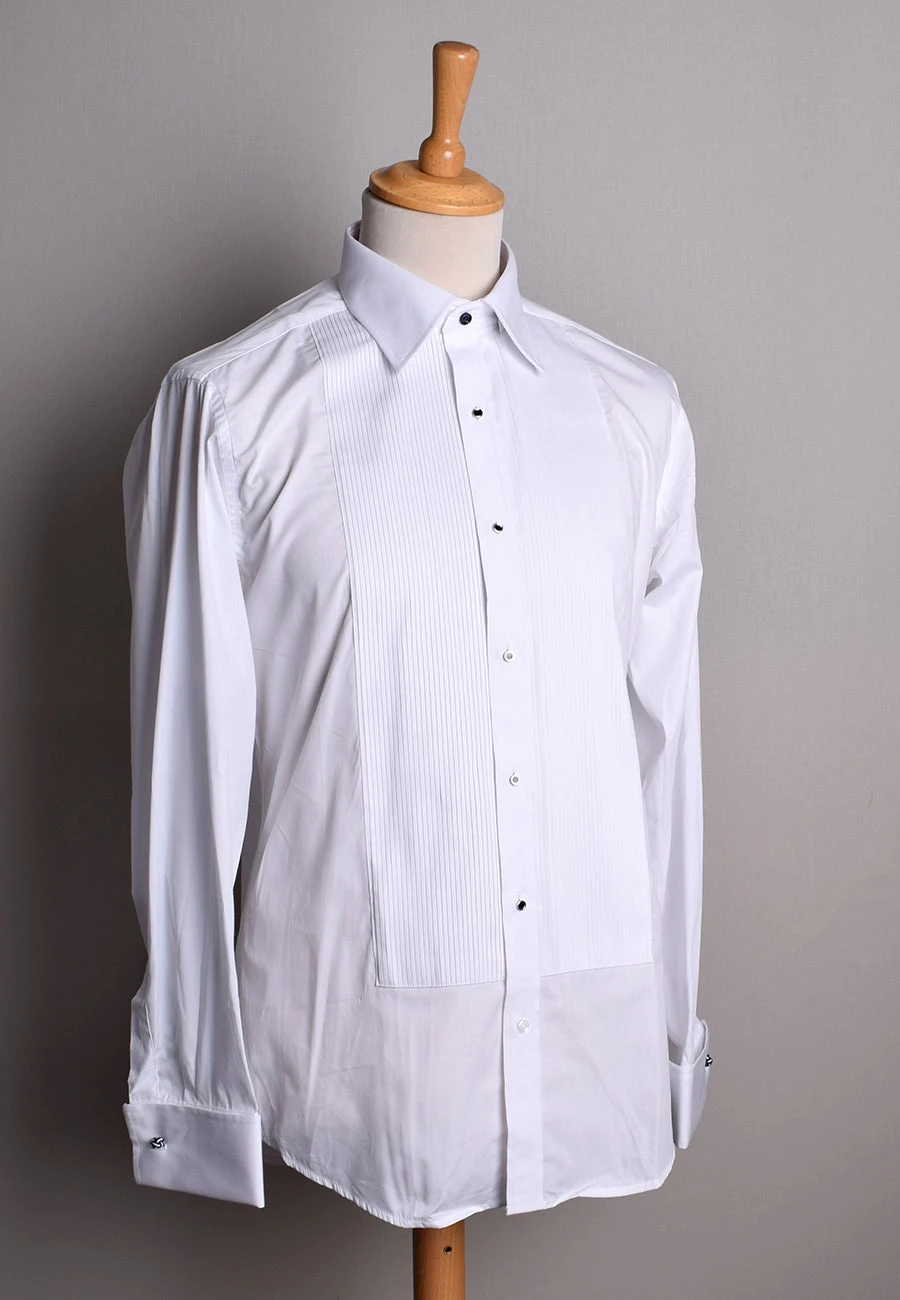 Pleated Front Evening Shirt - Wing Or Turndown Collar (SH254) 6 Pleated Front Evening Shirt - Wing Or Turndown Collar (SH254) - Image 6