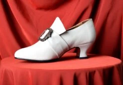 Reduced Ladies Leather Victorian Shoes Stone (SP1901RS) Size 35