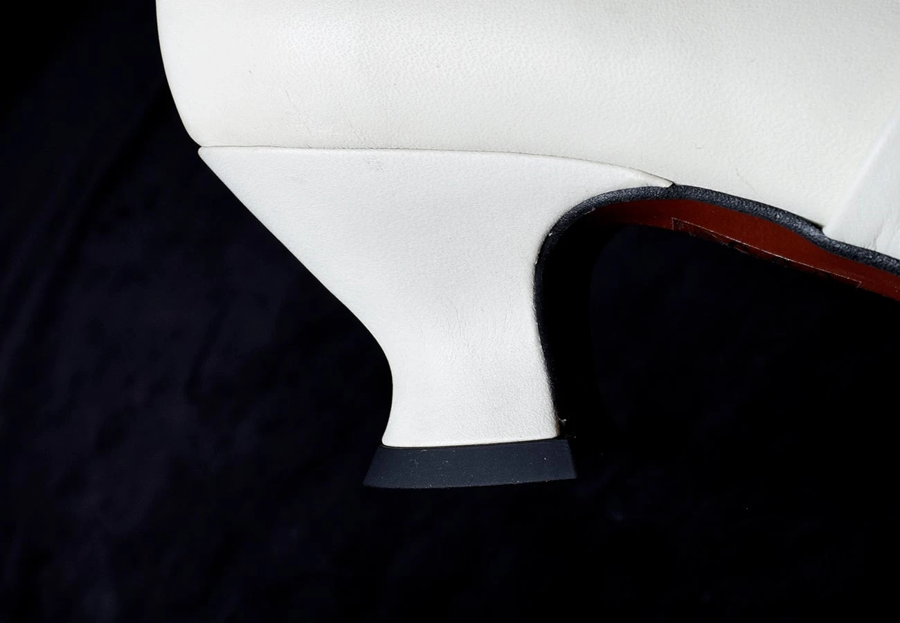 Ladies Leather Victorian Shoes Stone (SP1901) 6 Ladies Leather Victorian Shoes Stone (SP1901) - Image 6